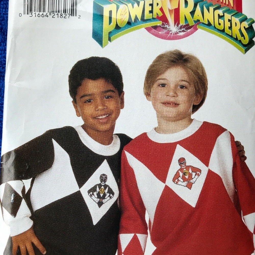 Butterick 4067 Sewing Pattern Power Rangers - Picture 3 of 4